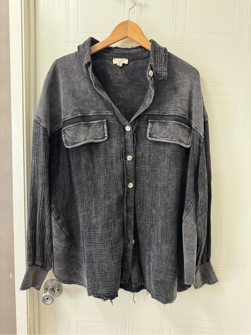 OTT Branded Black Knit Top - M/L